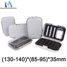 Maximumcatch водонепроницаемый пластиковый ящик для ловли нахлыстом с разрезом в виде створчатого листа, легко захватываемый пенопластовый крючок, коробка для ловли нахлыстом