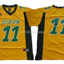 Новое поступление, высокое качество, футболка NDSU Bison Carson Wentz#11, спортивные майки, S-XXXL