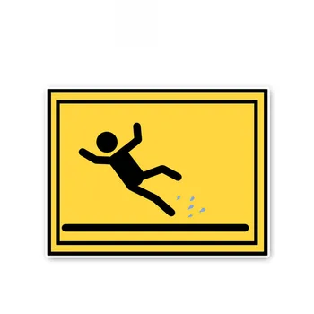 

Be Careful! Wet Floor Fashion Creative Car Stickers Pvc Cover Scratch Car Stickers Suitable for All Kinds of Cars, 15cm*11cm