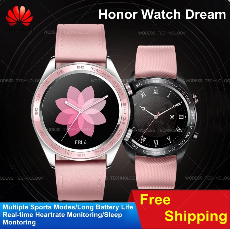 Оригинальные Смарт часы Huawei Honor Magic Dream модные спортивные для мужчин розовые