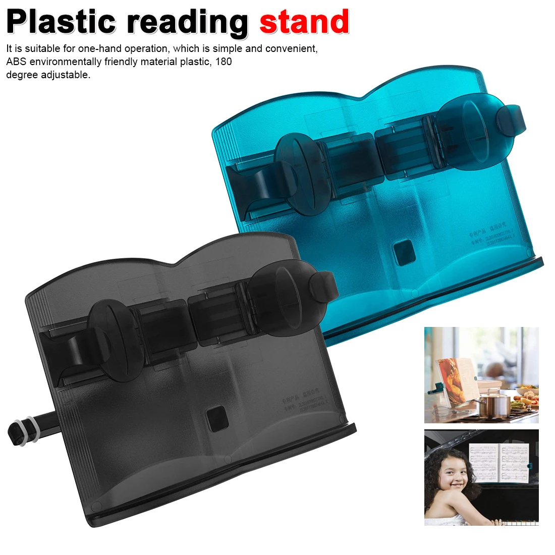

Adjustable Portable Children's Reading Stand Reading Office Supplies Multifunctional Plastic Book Stand Holder Reading Stand