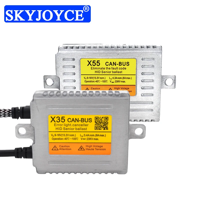 SKYJOYCE 35 Вт 55 без ошибок DLT X35 X55 Быстрый Яркий Canbus ксеноновый балласт автомобильный
