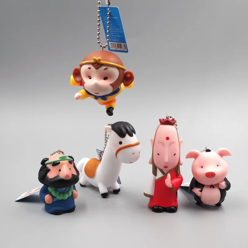 

Chinese Fairy Tales Journey to the West 3D Keychain Bag Cute The Monkey King Gifts Kids Party For Fans