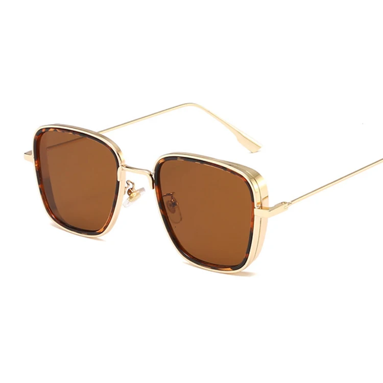 Kabir Singh Sunglasses Men Women Brand Designer Sun Glasses Female Vintage UV400 Male Driving Oculos De Sol Feminino - Lenses Color: Leopard Brown