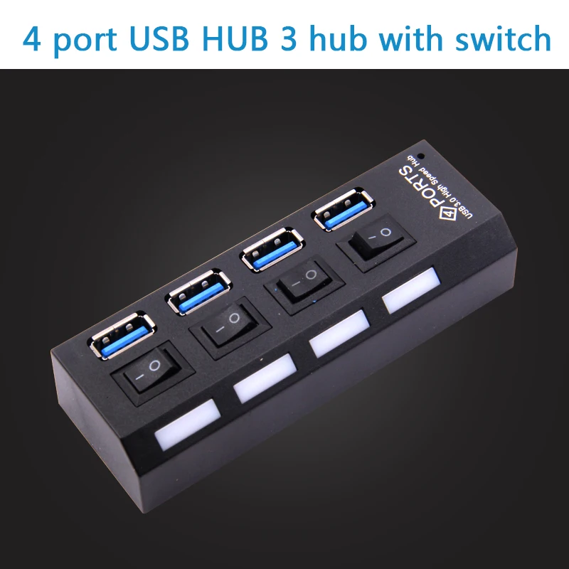 Мини USB 3 0 концентратор 4 Порты 5 Гбит/с высокая Скорость док станция Портативный usb