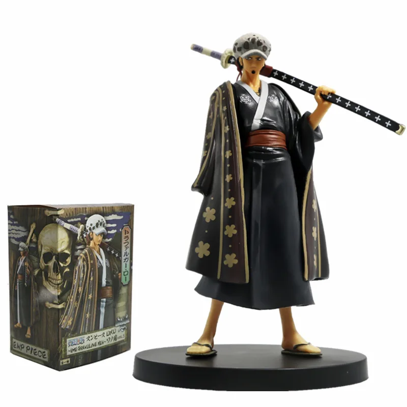 

New arrivals 18cm anime one piece figurine Trafalgar D Water Law PVC Action Figure Collection Model Toys Gift for kids