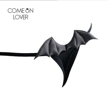 

Comeonlover Exotic Solid G-string Panties Low Waist Female Sexy Thongs Demon Angle Cotton Temptation Nylon Underwear PI5183