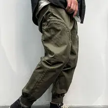 

Clothes Fabulous Mid Waist Zipper Men Trousers Elastic Waist Cargo Pants Zipper for Sports