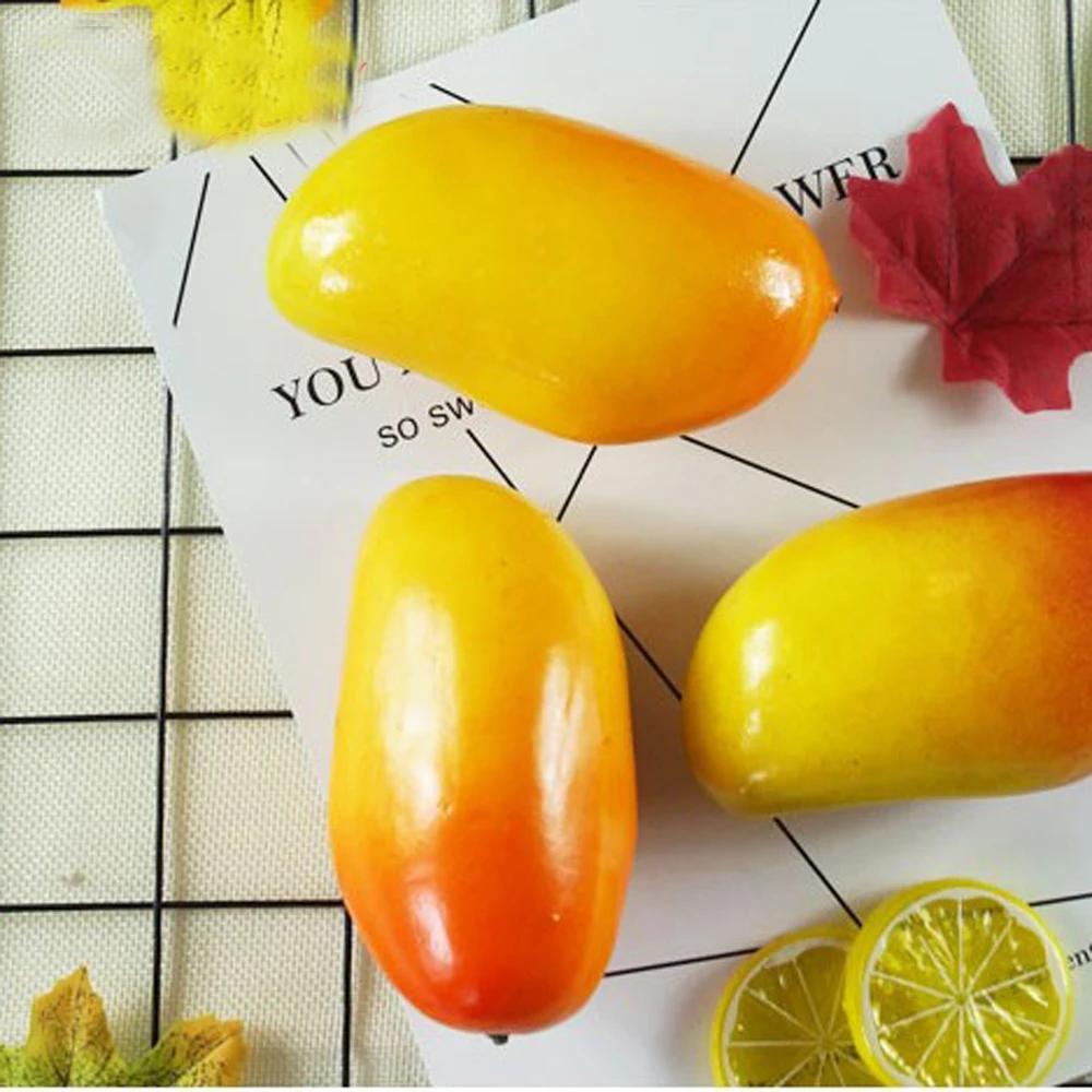 10pcs Big Size Red Color High Imitation Artificial Fake Mango Fruit&ampartificial Plastic Simulated Ornaments | Дом и сад