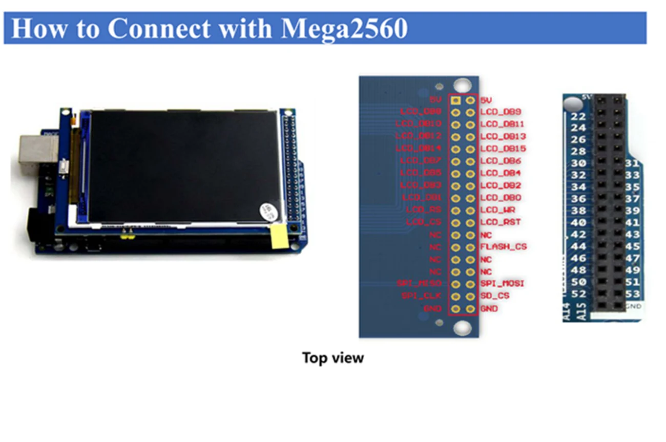 Arduino подключение tft дисплея. 3.5 tft lcd дисплей 320х480 для arduino.