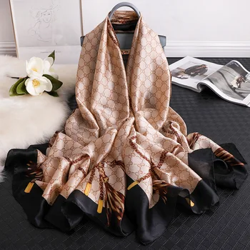 

Fashion new summer sunscreen beach towel silk air conditioning shawl scarf.