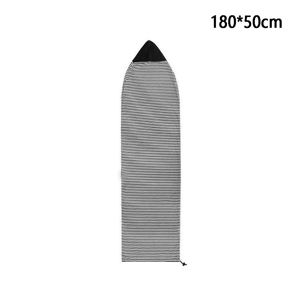Black 180x50cm Shortboard быстросохнущая легкий против царапин для хранения покрытие доски для серфинга чехол Защитный чехол для водных видов спорта на открытом воздухе эластичные шнурок - Цвет: Black 180x50cm