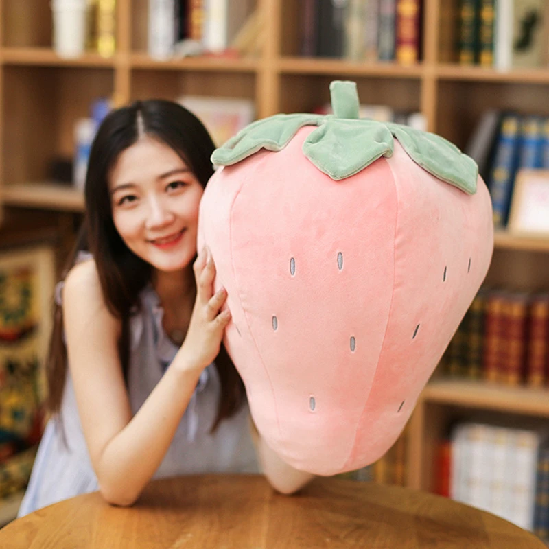 

Super Soft Strawberry Pineapple Stuffed Pillow Sofa Cushion Plush Fruits Doll Baby Toys Kid Pillow Simulation Fruit Girl Gift
