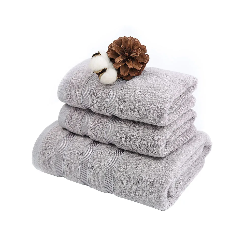 Grey 3 шт./компл., прочная впитывающая бамбуковое волокно, ванная комната, толстое банное полотенце, ткань для мытья, для уборки взрослых, отель, для дома, безопасный мягкий прямоугольник - Цвет: Grey