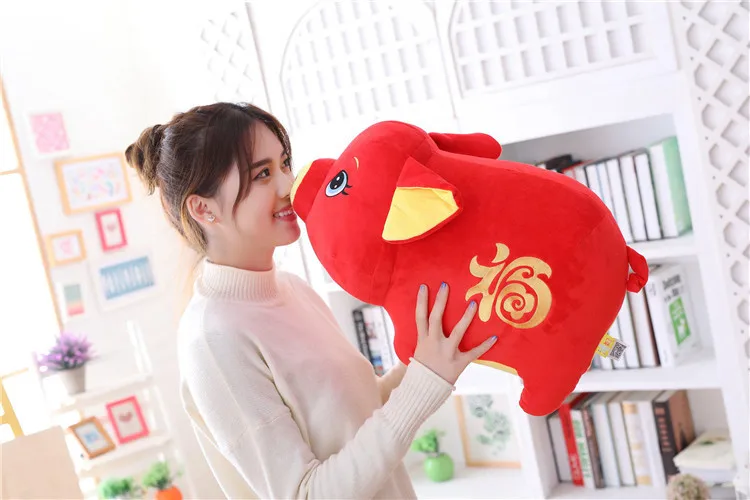 Yangzhou Twilight Card свинья forka zhu плюшевые чучела свинья год талисман деятельности подарок