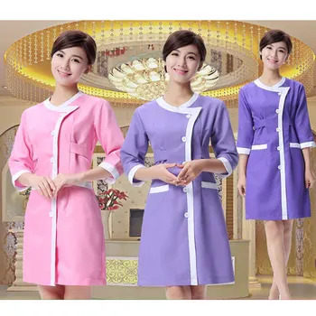 

Medical Uniforms 2020 Nursing Scrubs Clothes For Beauty Shop Short Sleeve Doctor Clothing Uniformes Hospital Women Work Dress