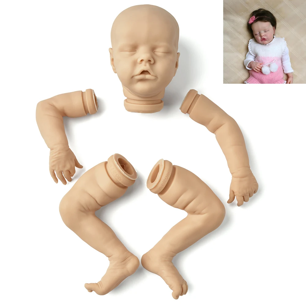 RSG Reborn Baby Doll 17 дюймов реалистичные Новорожденные Спящая девочка Близнецы B