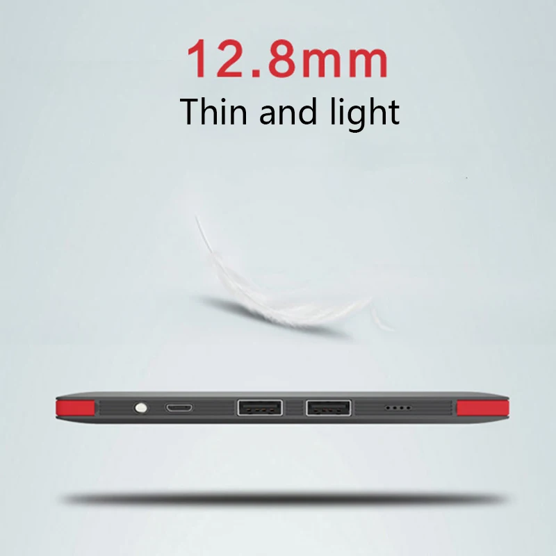 Band New power Bank 10000 мАч ультратонкий с двойными кабелями портативный зарядный внешний аккумулятор для Xiaomi Iphone 11