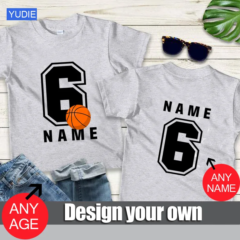 Baby Birthday Clothes, Your Own Design, Meninos, Meninas, Número 8