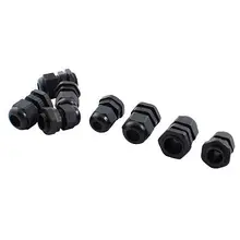 Нейлоновые Водонепроницаемые кабельные сальники разъем соединения PG9 PG11 8 шт