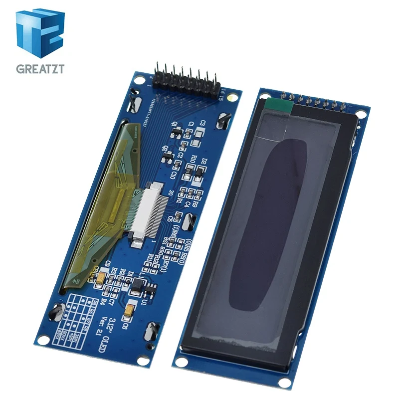 GREATZT Echtes OLED-Display 3,12 Zoll 256 x 64 25664 Punkte Grafik-LCD-Modul-Display LCM-Bildschirm SSD1322 Controller-Unterstützung SPI – Detail 5
