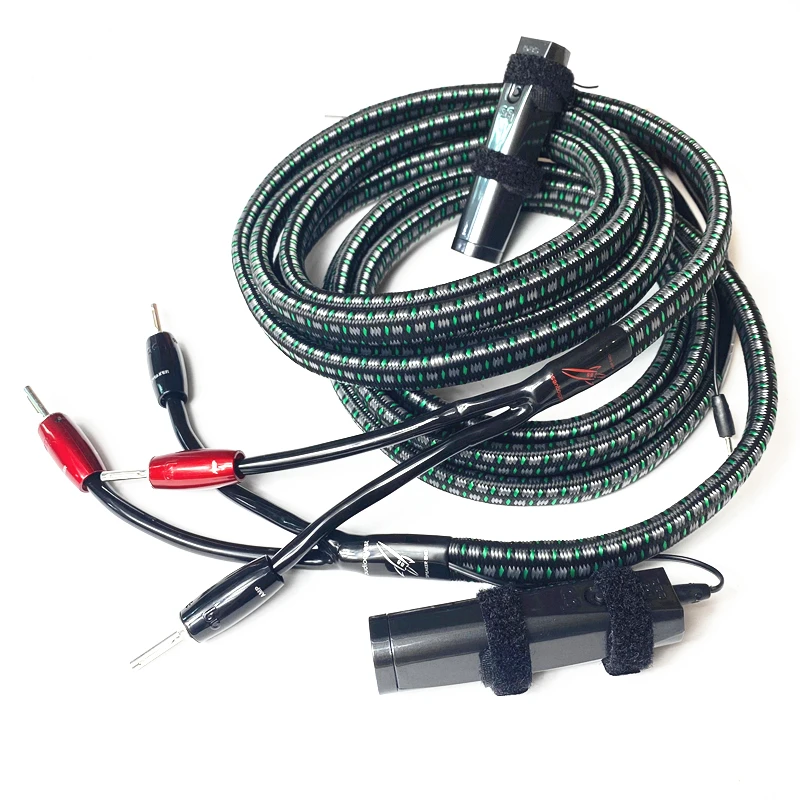 US $134.40 HiFi Audio Cables Rocket 88 Speaker Cable 1000 Series Silver Banana Or Spade Plug With Carbon 72V DBS