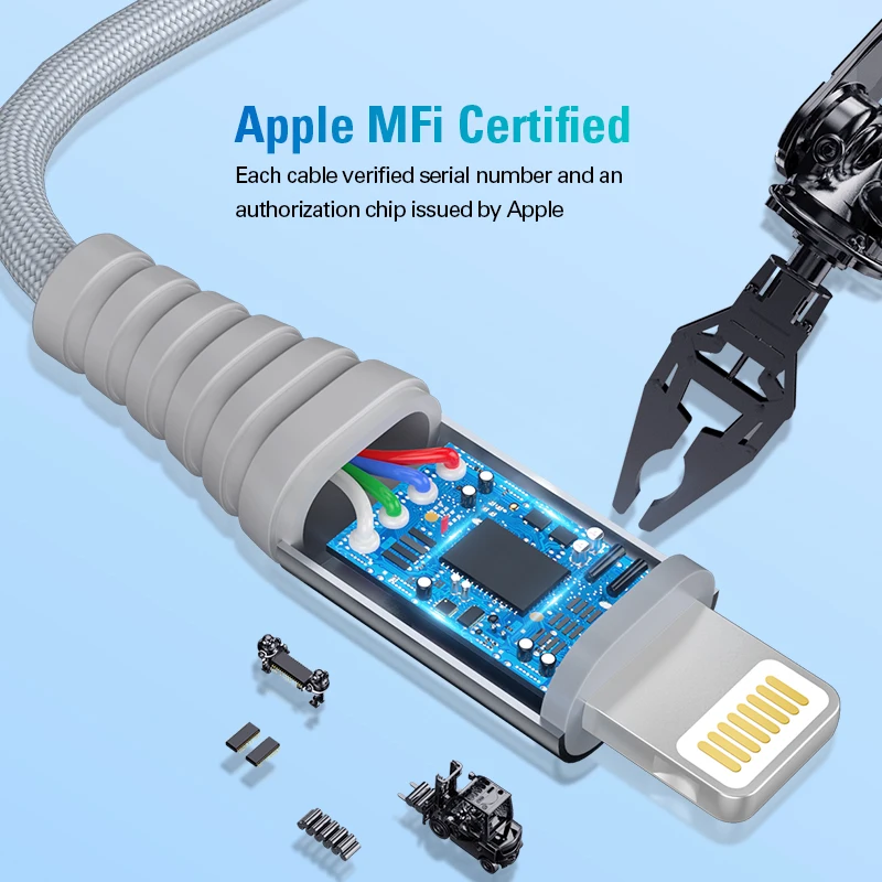 Coolreall MFi кабель Lightning USB быстрая зарядка для iPhone Apple кабель для зарядки данных для телефона X XS Max XR 8 7 6S 6 Plus 5S SE 5