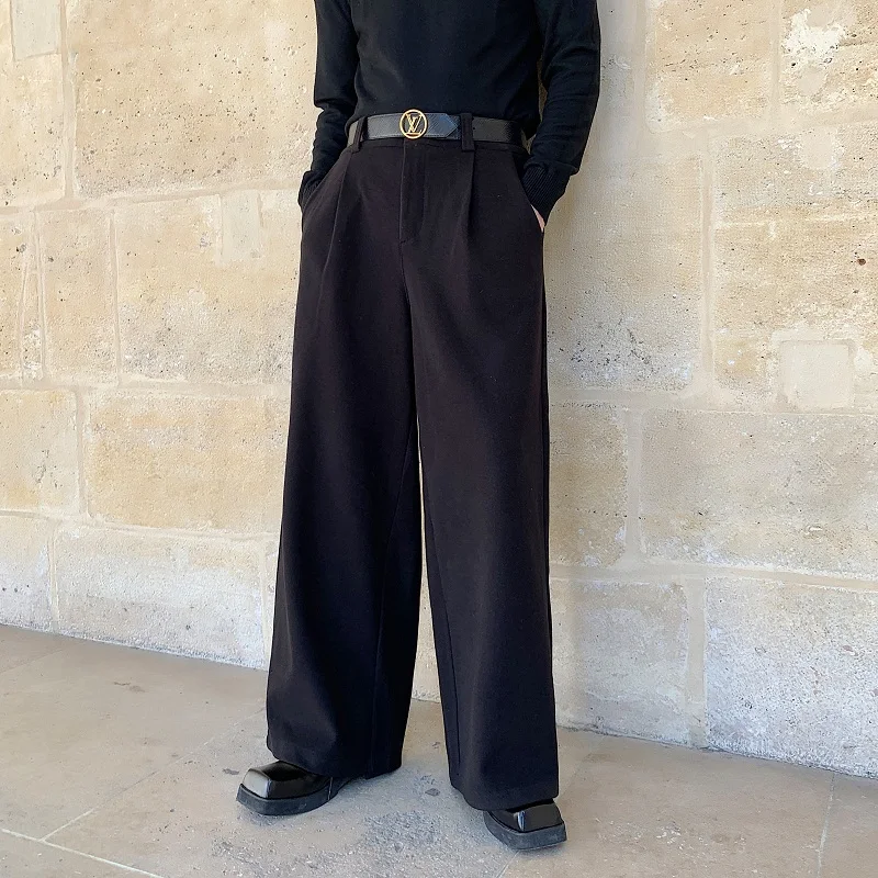 Men Long Trousers Autumn Winter Thick 