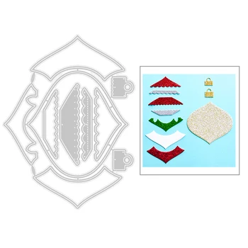 

2020 New Lace Pattern Layering Metal Cutting Dies For DIY Wave Embossing Cut Layered Background Card Paper Scrapbooking No Stamp