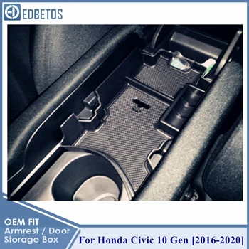 

For Honda Civic 10 Gen Accessories Armrest Storage Box Container For Honda Interior Accessories Center Conosle Organizer Tray