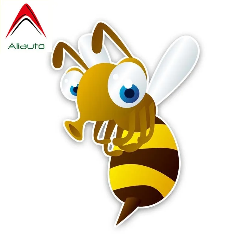 Aliauto Funny Car Sticker The Sharp Tail of A Bee Decal Accessories PVC for Golf 5 Kia Ceed Seat Ibiza Passat 7 18cm*13cm | Автомобили и