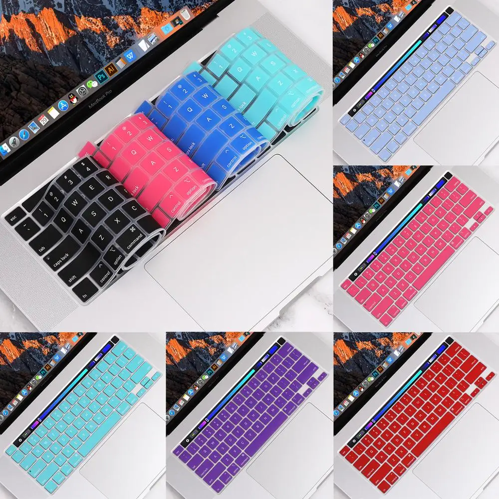 Ультратонкий силиконовый чехол для клавиатуры Redlai 2019 MacBook Pro 16 дюймов A2141 с