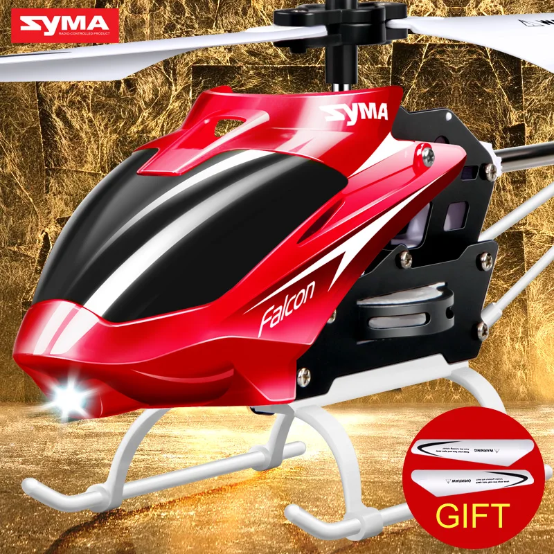 Preise Syma Offizielle W25 RC Hubschrauber 2 CH 2 Kanal Mini RC Drone Mit Gyro Crash Beständig RC Spielzeug Für Jungen kinder Geschenk Rot Gelb