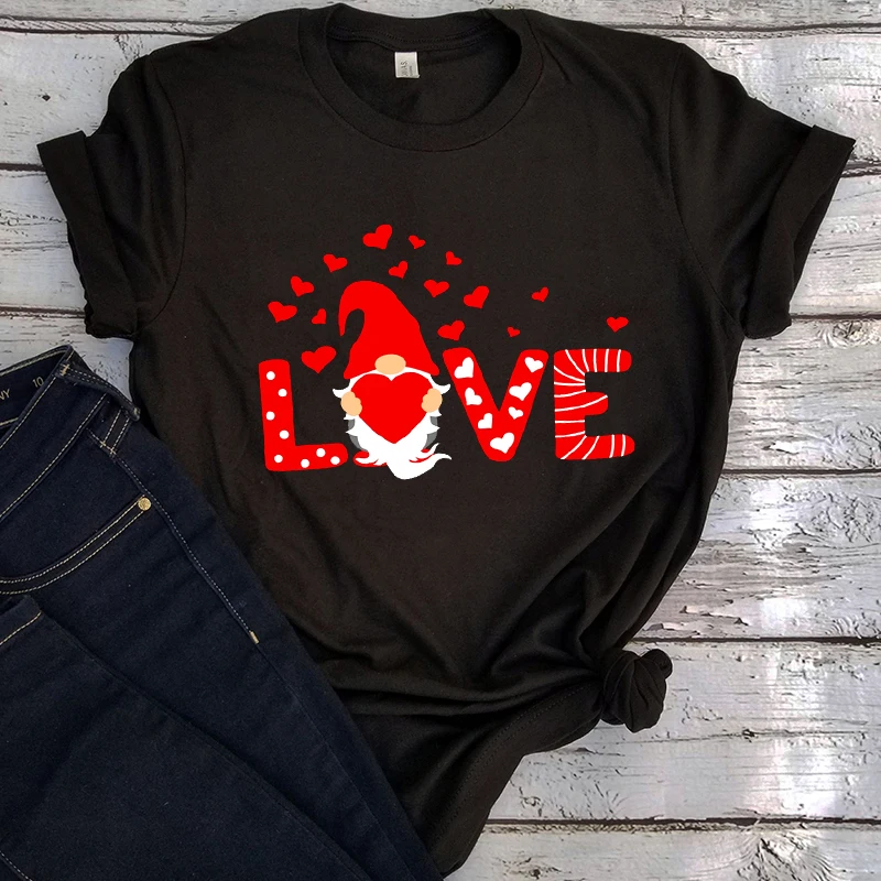 New Valentine Love Gnomes with Heart Shirt,Valentines Day Shirt For Woman,Heart Shirt,Cute Valentine Shirt,Cute Valentine Tee,Valentines Day