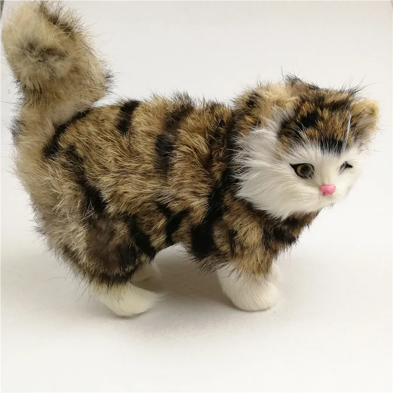 New Style Hot Sales Crafts Simulated Animal Model Cat Creative Gifts Home Decoration Cute Little Cat