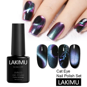 

Cat's Eye 3D Chameleon Thermal UV Gel Varnish 8ML Magic sparkly Cat Eye Nail Gel Polish Magnetic UV SoakOff Gel varnish nail art