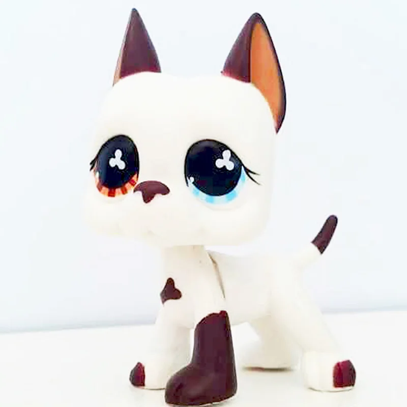 577 Лпс стоячки кошки собаки игрушки Редкий Старый pet shop lps игрушки коллекция подставки короткие волосы котенок желтый такса собака колли отличный Дэн спаниель Оригинальная фигурка - Цвет: 577