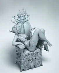 18 см каучуковая фигурка модельный комплект сексуальная красота волшебник сидение положение моделирование Неокрашенный наборы для хобби
