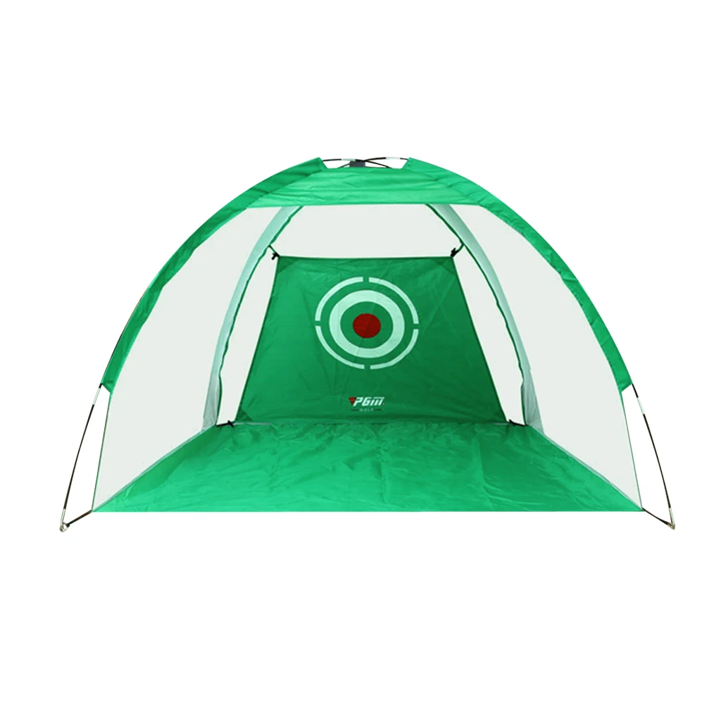 Children Golf Practice Set Putting Mat Chipping Net Carry Bag Included Green