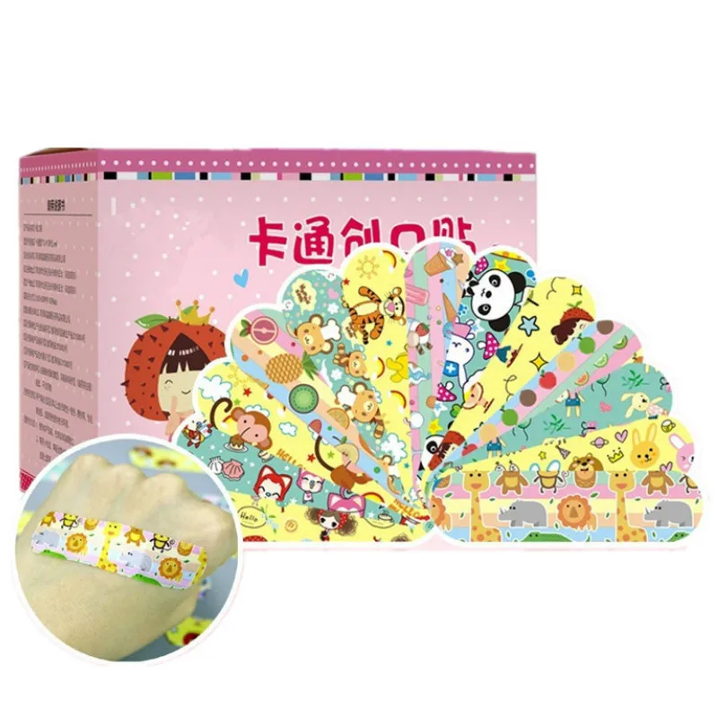 Precio reducido Cinta de primeros auxilios para niños, 120 Uds., impermeable, transpirable, con dibujos animados, para hemostasia, vendajes adhesivos, yeso para heridas 0LdJl7k7QZM