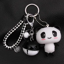 Мужские Женские креативные панды мультфильм брелок сумка для автомобиля крутые подвески с ключиками подарок производители оптом