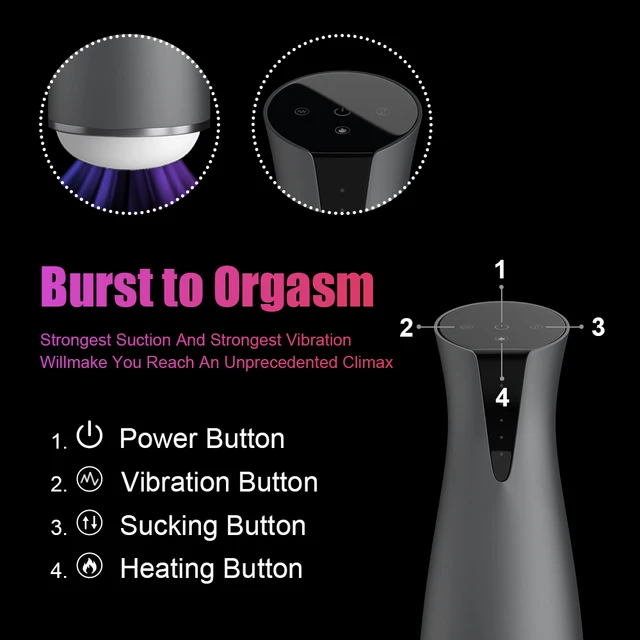 Sucking Masturbator Male Real Blowjob Masturbators Vacuum Clamping Vibration heating Voice Interactive Adult Sex Toys for Men 5
