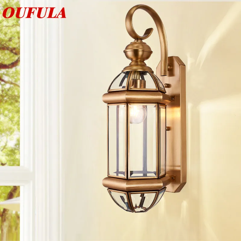 OUFULA Modern Wall Lamps Fixture Light Outdoor Waterproof Contemporary Creative Decorative Fo Courtyard Corridor Villa Duplex | Лампы и