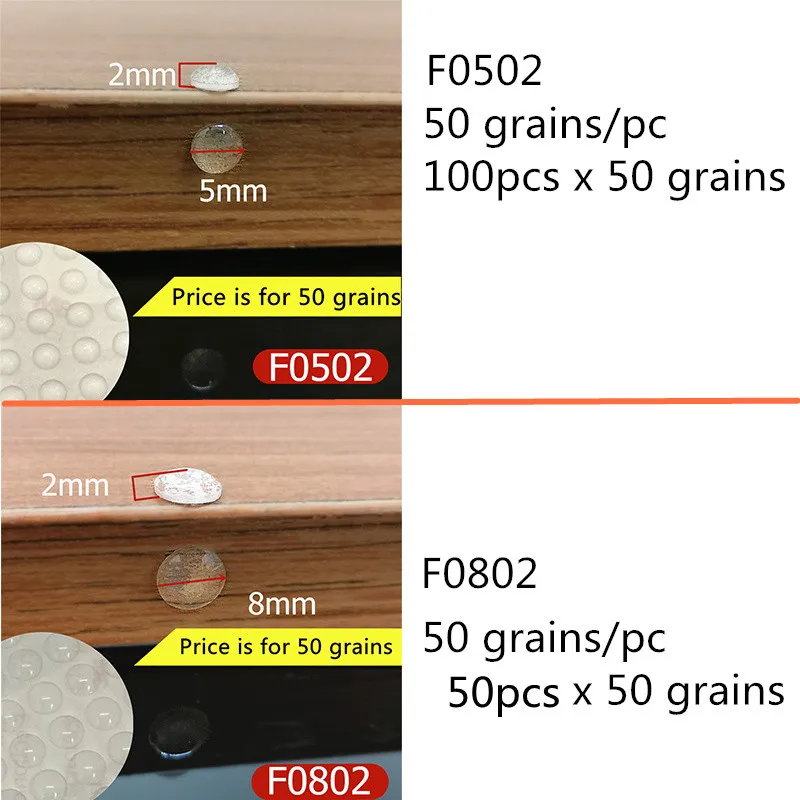 Cabinet Door Bumper Silicone Material for Kitchen Cabinet Self-adhesive Damper Pad for Door Stopper