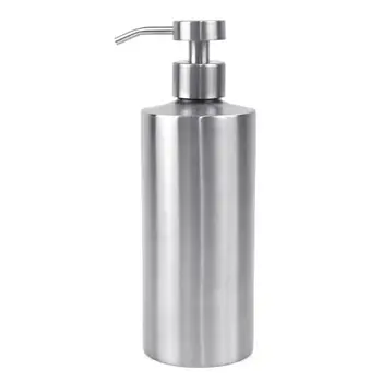 

550ml Stainless Steel Soap Dispenser Pressing Foam Bottle Bathroom Lotion Pump new