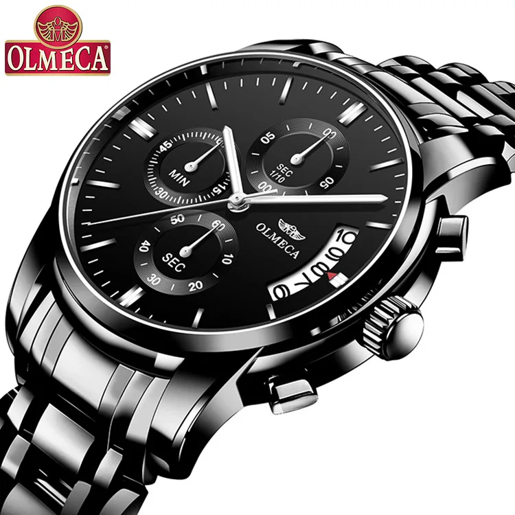 

Olmeca Sports Waterproof Night Light Multi-functional Non-Mechanical Wrist Watch Quartz Watch Men