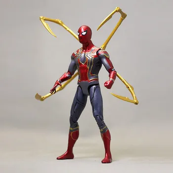 

Model Decoration Spider Warrior Fighting Toy Figure Movie Scene Comic Hero Model Joint Movable PVC Plastic 6 inch