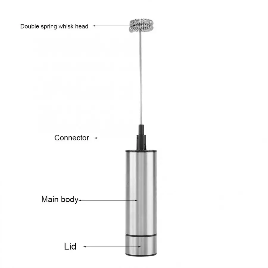 Spieniacz сделать Mleka Батарея мощности ручной Электрический молочный вспениватель, с двойной весна взбейте Кофе пеногенератор Espumador