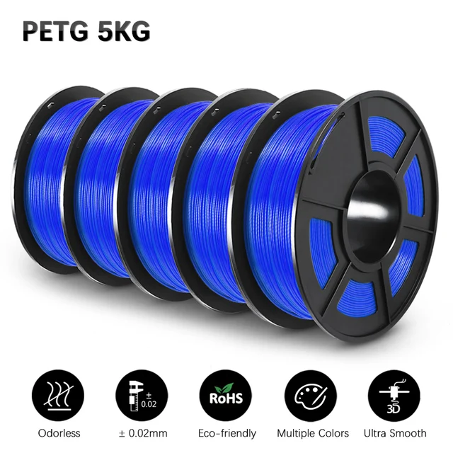 JAYO PETG 5 Rolls 5KG Filament PETG 3D Printer Materials Refills