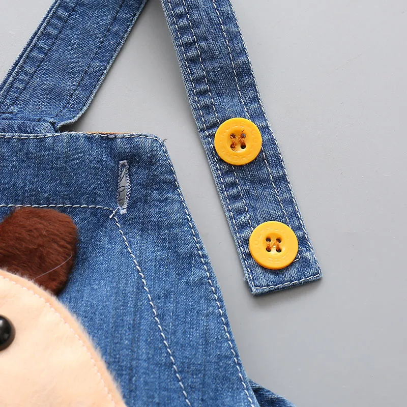 Bowtie Bear Head Cowboy One-piece Suspender Pants Manufacturers Direct Selling Summer New Style BOY'S Pants